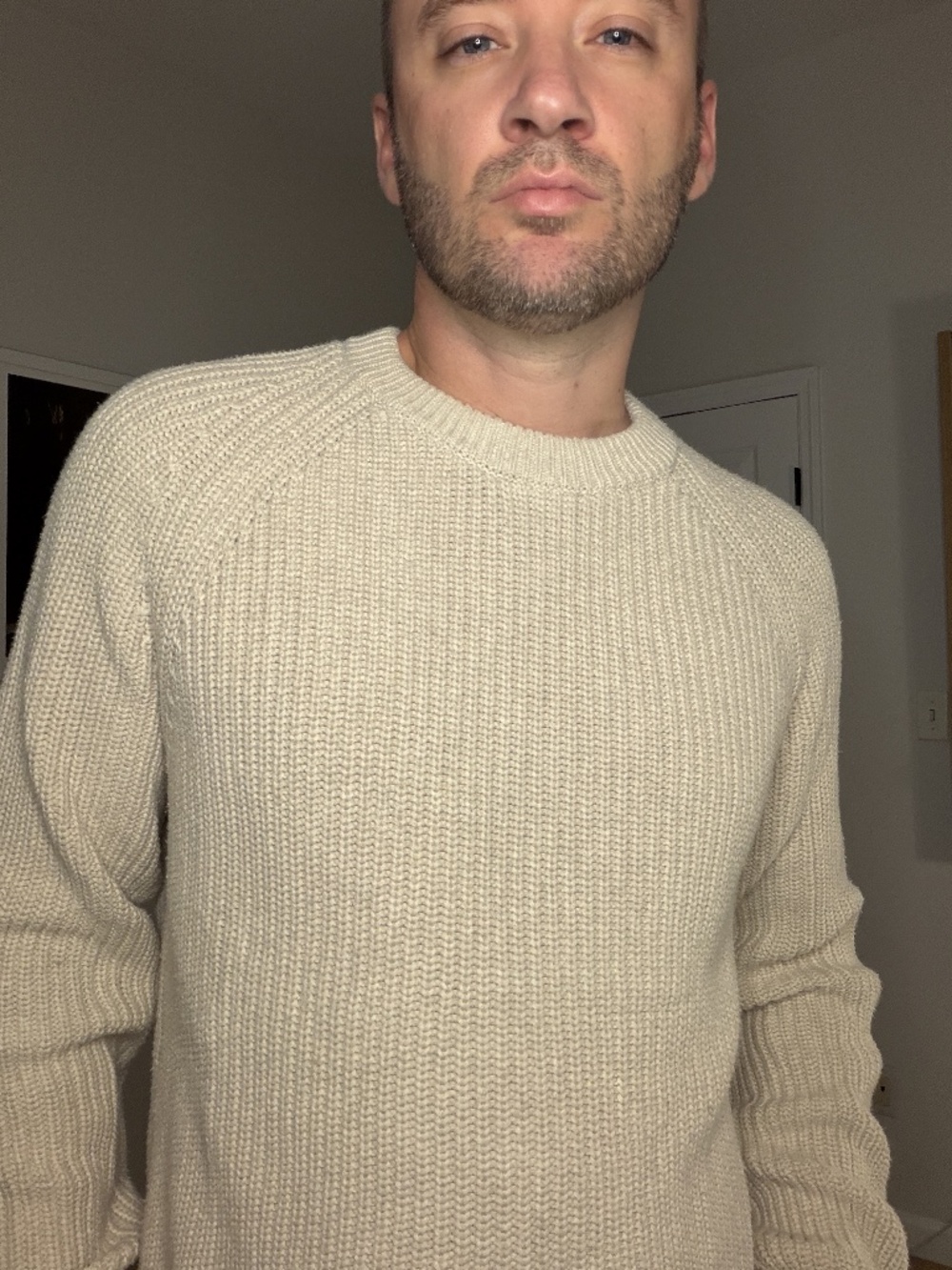 Quince Knit Cream Sweater - Size M